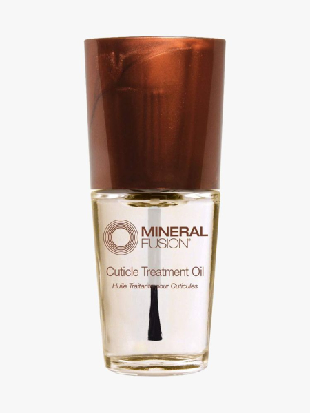 Mineral Fusion Cuticle Oil Nail Treatment in branded component on a light gray background