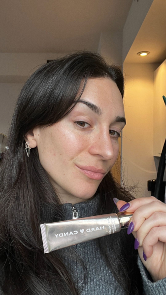 Image may contain Mina Orfanou Head Person Face Dimples Body Part Neck Adult and Text